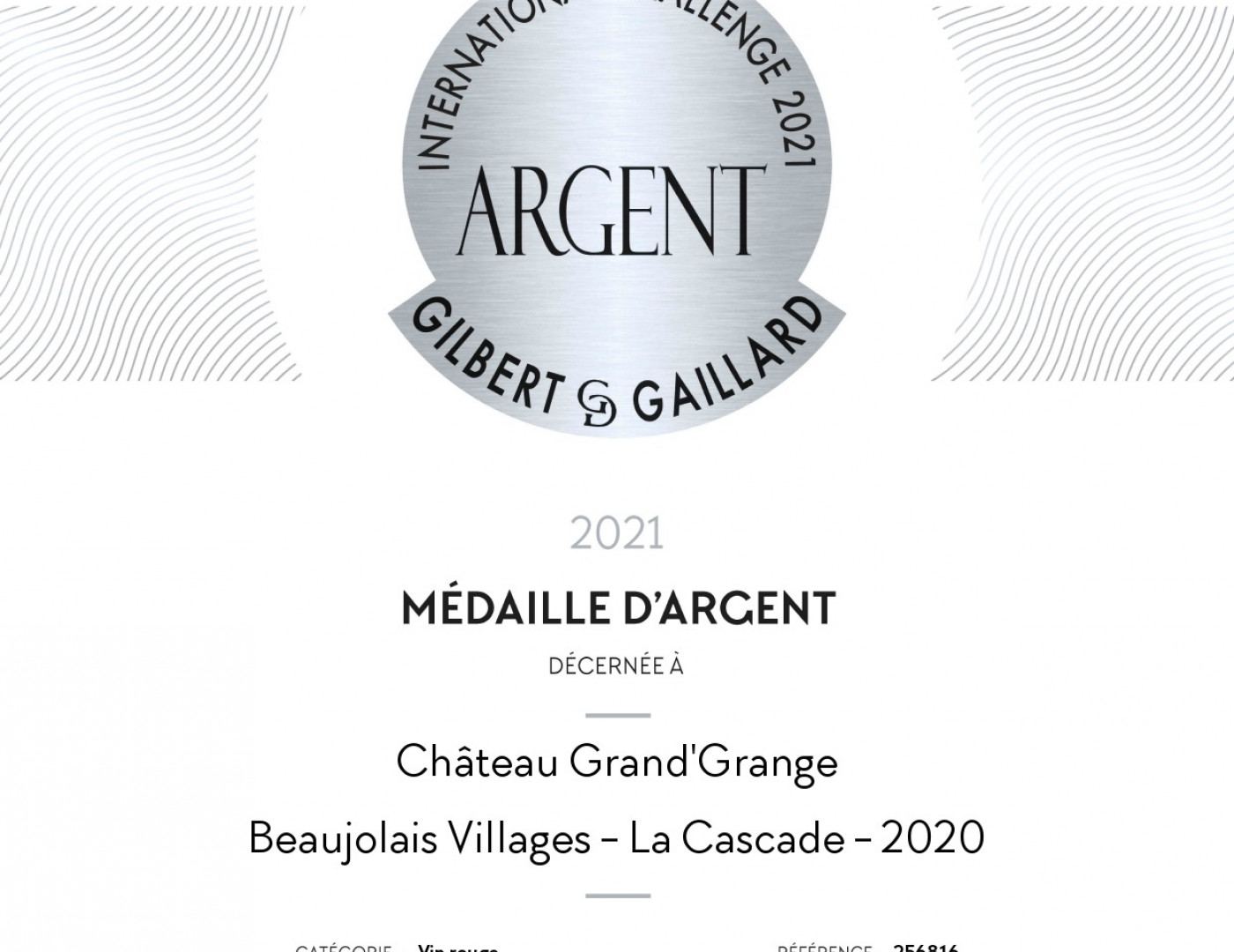 médaille d’argent