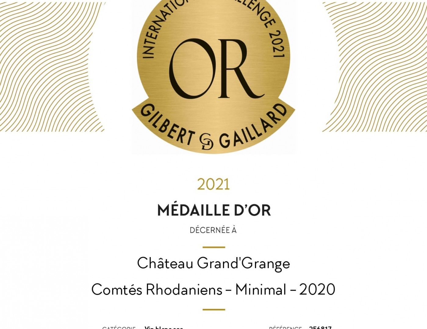 Médaille d’Or