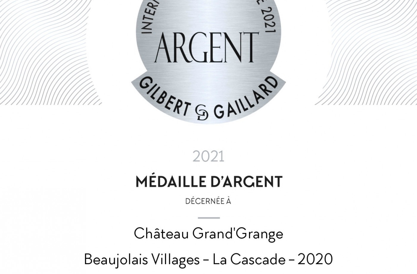 médaille d’argent