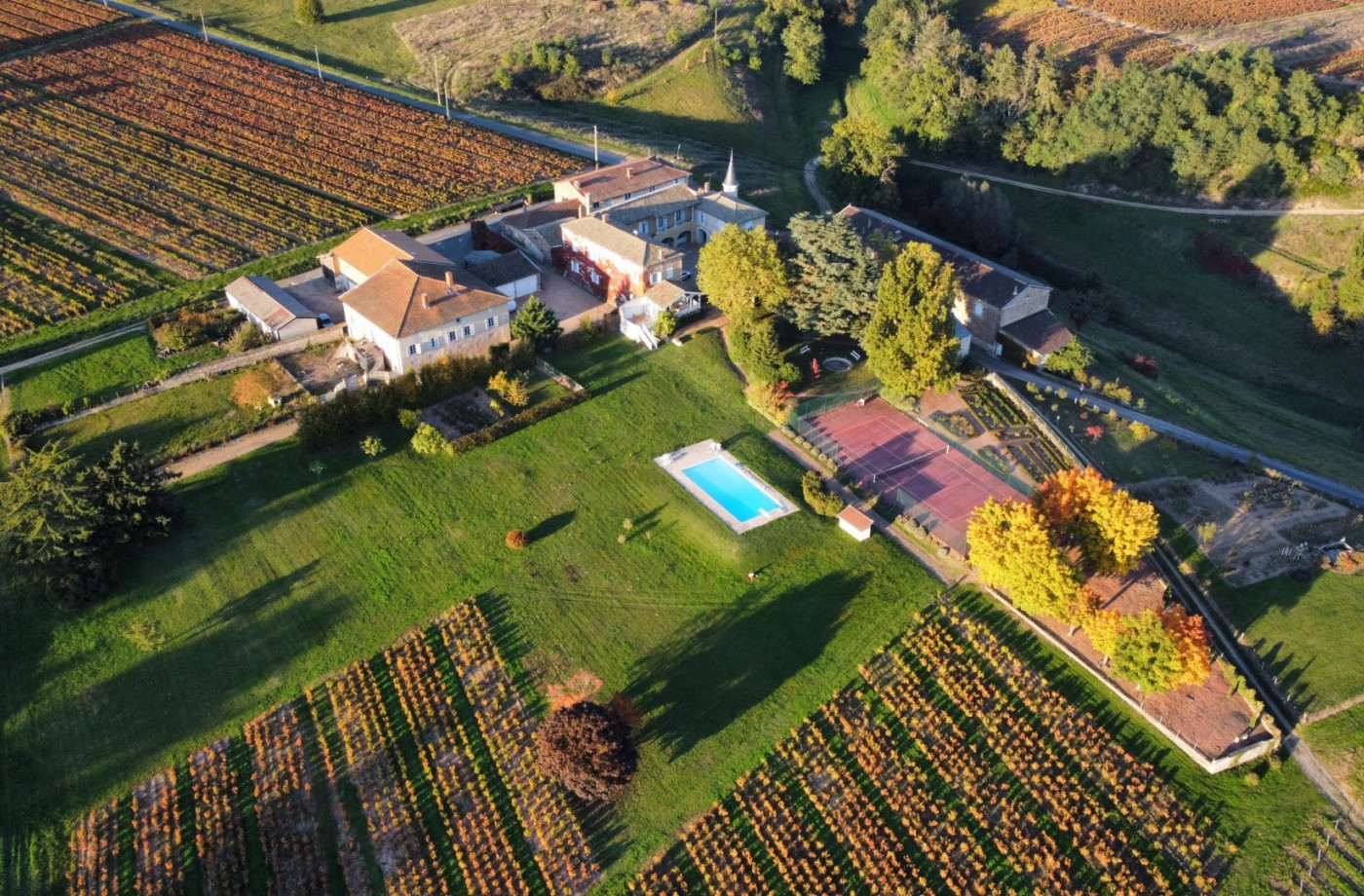 Aerial view of Château Grand&#039;Grange